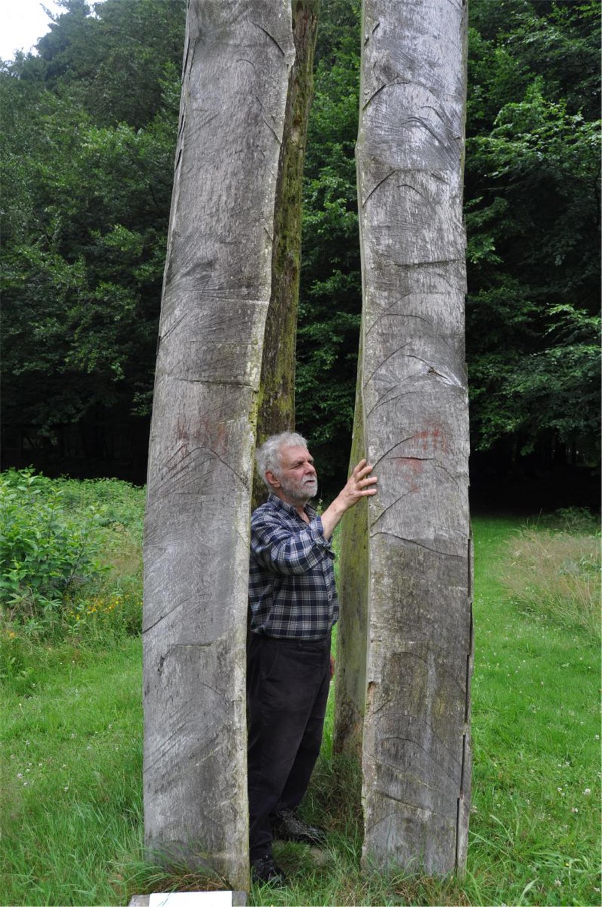 Lange kümmerte sich Bildhauer Rainer Strüter um den Skulpturenpark Kramelheide. Doch dem 68-Jährigen wurde die Pflege zu viel.
