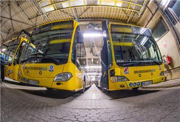 Lasst die Linienbusse von Bremerhaven Bus in der Alten Bürger!