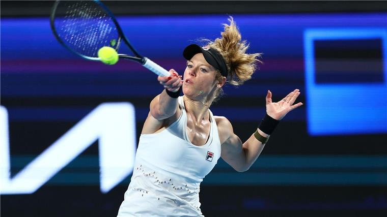 Laura Siegemund zeigte im Mixed eine starke Vorstellung.