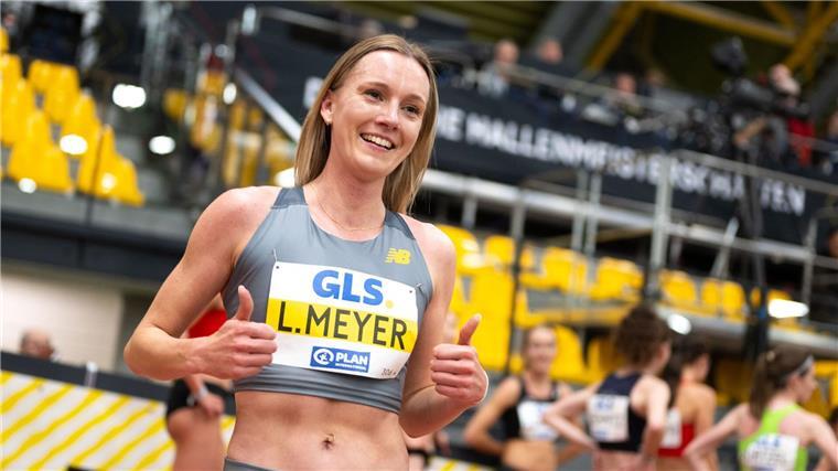 Lea Meyer freute sich über ihren Meistertitel über die 3000 Meter.