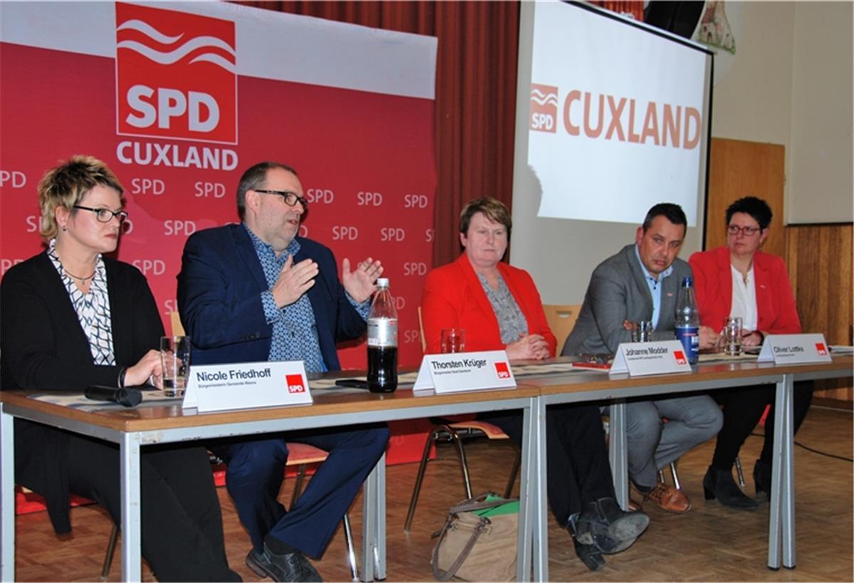 Leidenschaftliche Gesten und nachdenkliche Minen bei der Diskussion in Imsum.