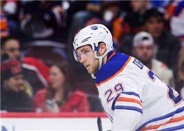 Leon Draisaitl mit einem konzentrierten Blick - den Sprung zum All-Star-Game der NHL hat der Profi allerdings nicht geschafft.