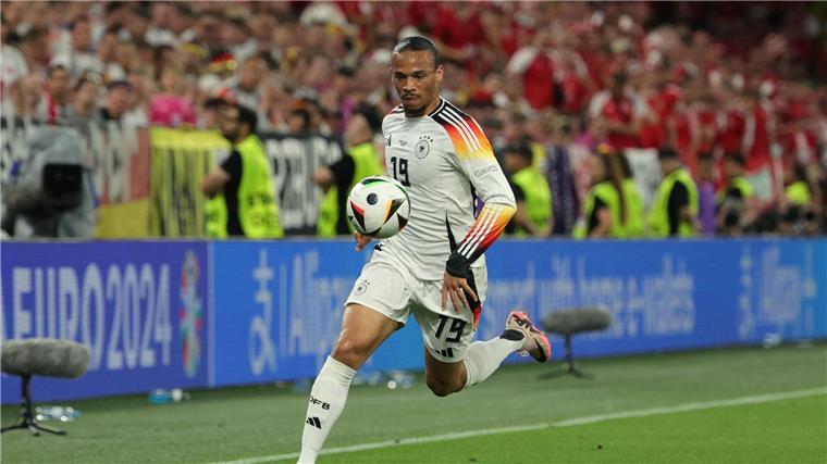 Leroy Sané in Aktion - für große Momente hat der Offensivspieler bei der EM aber noch nicht gesorgt.