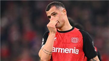Leverkusens Granit Xhaka war nach der Niederlage in München ziemlich sauer.