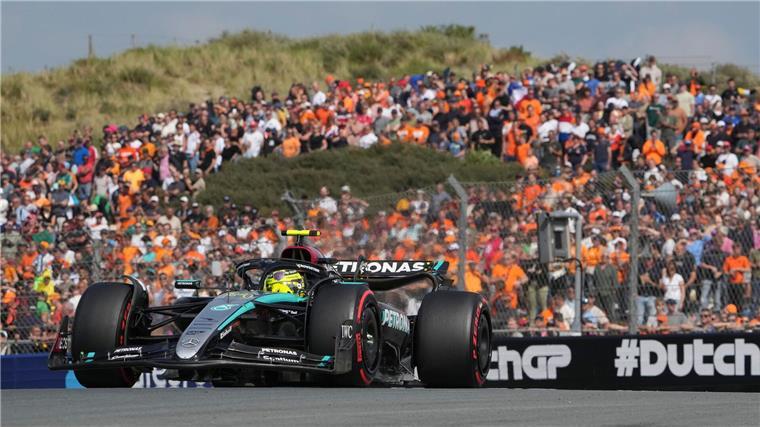 Lewis Hamilton erlebt in Zandvoort eine Enttäuschung.