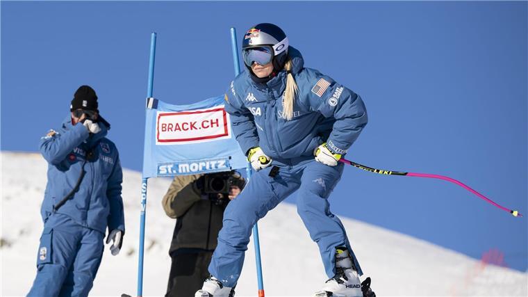 Comeback mit 40: Lindsey Vonn rast in Weltcup-Punkte Lindsey Vonn besichtigt die Strecke.