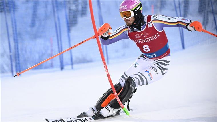 Linus Straßer bei seinem ersten Slalom in diesem Weltcup-Winter im finnischen Levi.