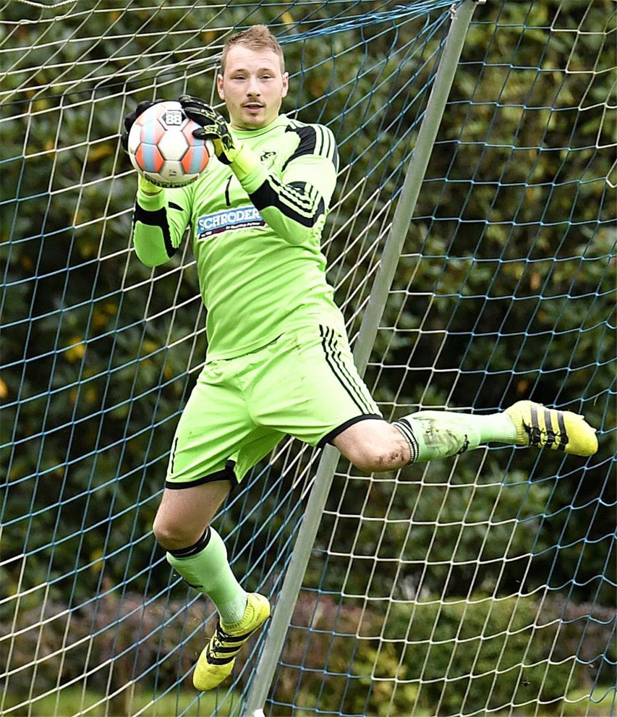 LTS-Torwart Marco Theulieres will auch in Blumenthal kraftvoll zupacken.