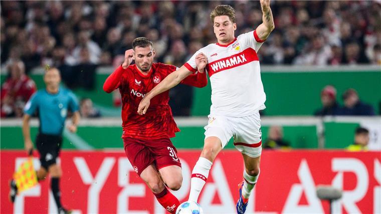 Trotz Zweitrunden-Aus: FCK-Coach Anfang stolz auf sein Team Luca Sirch im Zweikampf mit Ramon Hendriks.