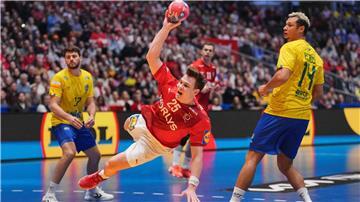 Lukas Jörgensen steht mit Dänemark im Halbfinale der Handball-WM.