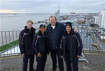 Lukas Zumbrock, Cynthia Micas, Bernd Hölscher und Elena Uhlig werden im neuen BRemerhaven-Krimi in den Hauptrollen für den Zoll ermitteln.
