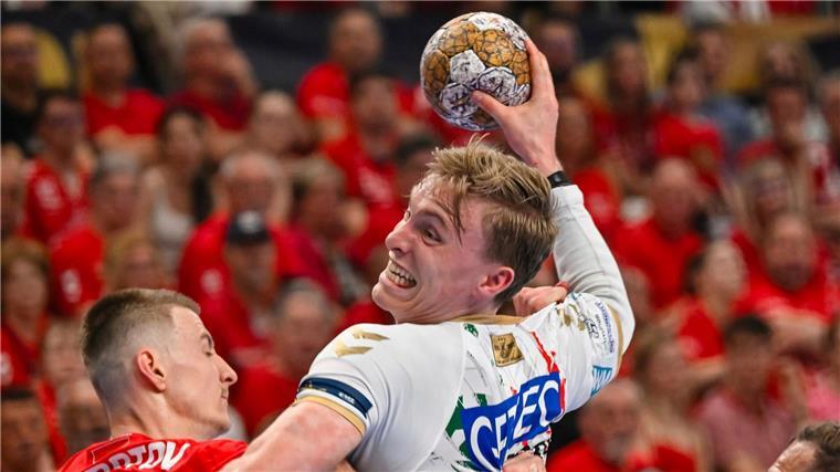 Magdeburgs Gisli Kristjansson im Viertelfinal-Rückspiel in Veszprém.