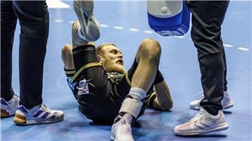 Magdeburgs Musche verletzte sich früh im Spiel gegen Veszprém