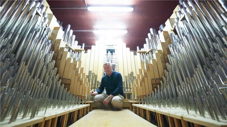 Magne Draagen steigt eigentlich nur auf den Dachboden, wenn die Orgel dort gestimmt werden muss.