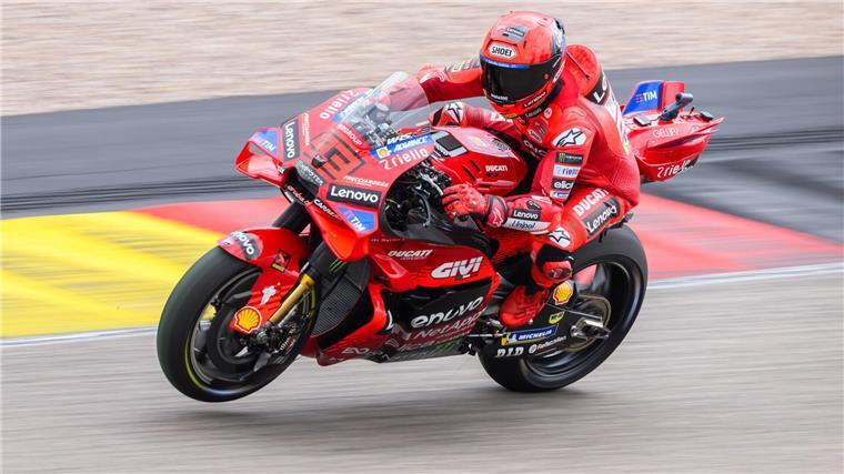 Marc Márquez ist im Sprint nicht zu schlagen.
