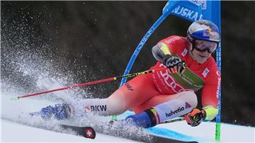 Marco Odermatt fuhr im Riesenslalom von Kranjska Gora auf Rang drei.