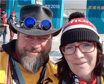 Marion und Helge Barth haben spannende Tage bei Olympia in Südkorea erlebt.