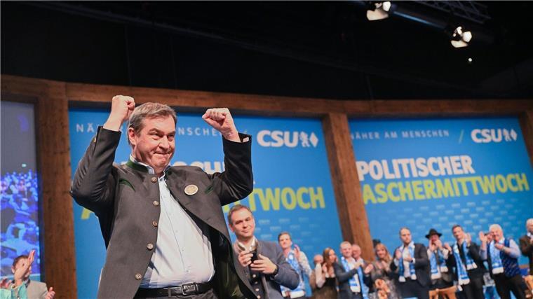 Markus Söder kommt zum politischen Aschermittwoch der CSU in Passau.