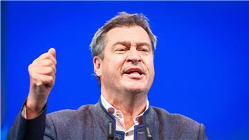 Markus Söder, Ministerpräsident von Bayern und CSU-Vorsitzender, spricht auf dem 75. Deutschlandtag der Jungen Union.