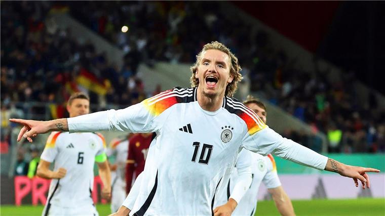 Matchwinner Nick Woltemade beim Sieg der U21 gegen Bulgarien.