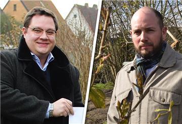 Matthias Keck (CDU, links) soll wieder stellvertretender Ortsbürgermeister in Langen werden. Als neuer Ortsbürgermeister und damit Nachfolger von Sozialdemokrat Thomas Fahse wird Sascha Kuntzmann (SPD, rechts) vom Ortsrat getragen.