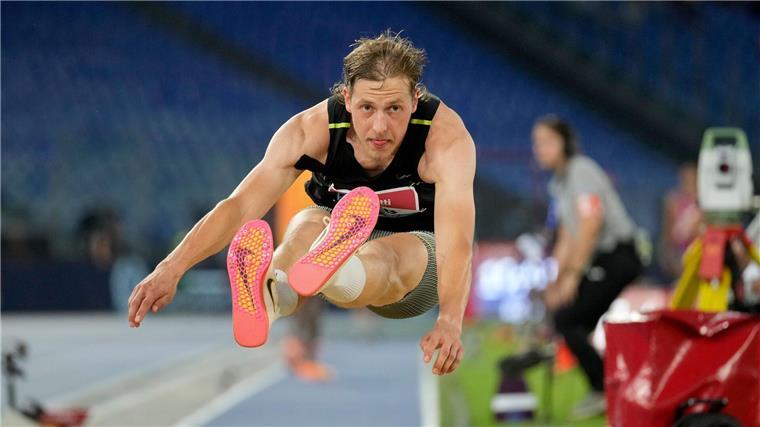 Max Heß landete beim Leichtathletik-Meeting in Rom auf dem zweiten Rang.