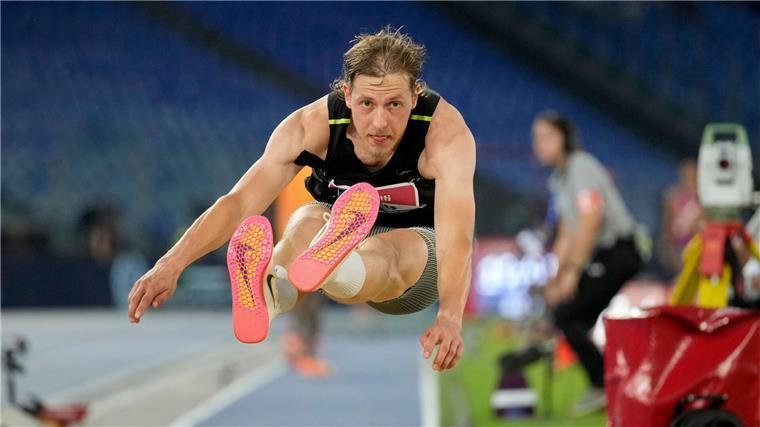 Leichtathleten Heß und Weber in Brüssel auf dem Podium Max Heß wurde beim Leichtathletik-Meeting in Brüssel Zweiter.
