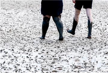 Menschen im Wattenmeer