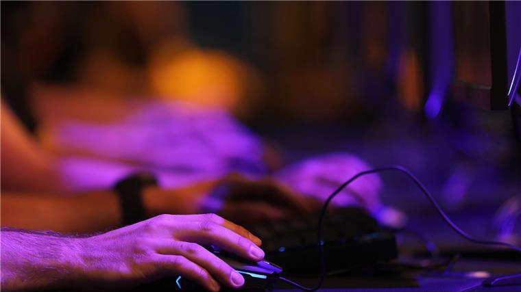 Games-Branche unter Druck: Kleine Firmen geben auf Messebesucher testen auf der Gamescom ein Computerspiel.
