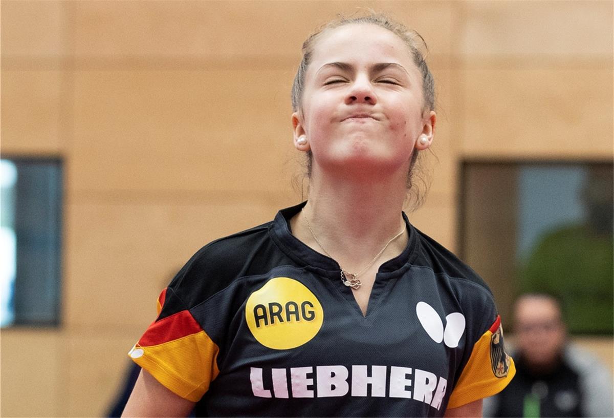 Tischtennis-Talent Mia Griesel „erobert“ Europa Mia Griesel aus Beverstedt beim Europe Youth Top 10 in Berlin.