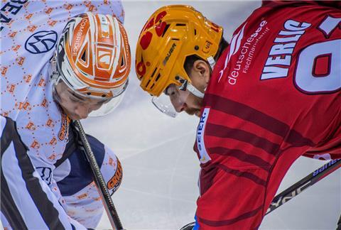 Miha Verlic (rechts) will mit den Fischtown Pinguins wieder punkten.