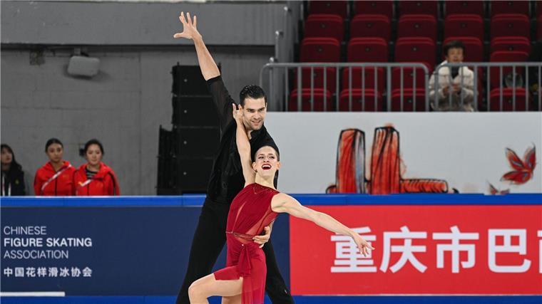 Minerva Hase (v) und Nikita Wolodin mussten sich in China knapp geschlagen geben.