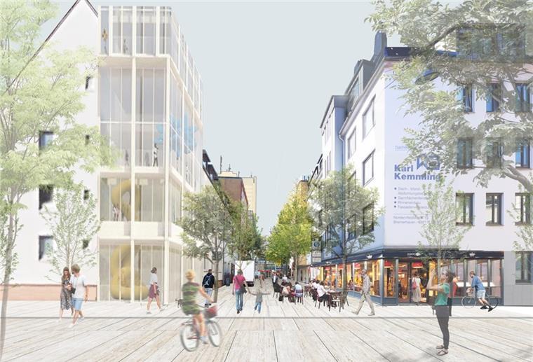 Mit dem Erwerb und Abriss der Karstadt-Immobilie soll Platz für etwas Neues geschaffen werden. Bislang hat das Land eine erste Teilsumme in Höhe von 12,5 Millionen Euro bewilligt. Ob die Stadt weitere Millionen bekommt, ist noch völlig unklar.