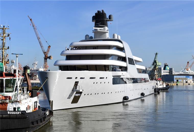Die Mega-Yacht gebaut von der Lloyd Werft