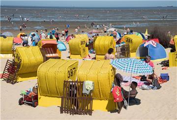Strandkörbe an der Nordsee