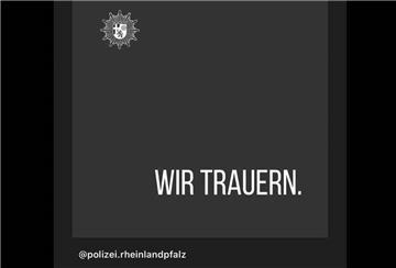 Mit diesem Post bringt die Rotenburger Polizei ihre Trauer um die beiden Kollegen aus Rheinland-Pfalz zum Ausdruck.