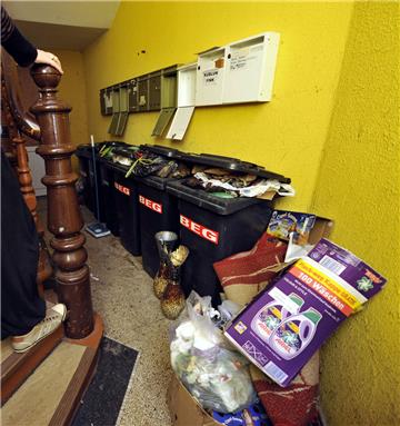 Müll im Treppenhaus