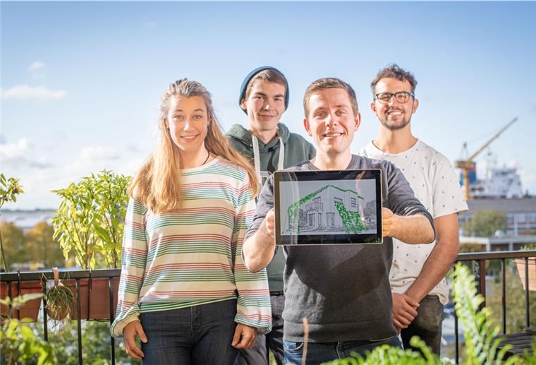 Mit ihrem Projekt „Urban Pergola“ sind vier Studierende aus Bremerhaven für den Deutschen Nachhaltigkeitspreis 2021 nominiert.