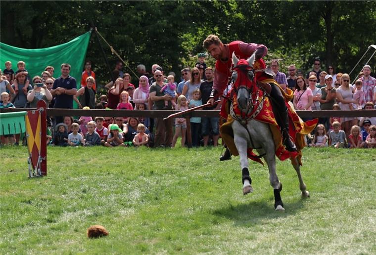 Mit Ritterspielen und Familienprogramm wartet das Showteam Kaiser ab 31. Juli in Tossens auf. pr/TSB