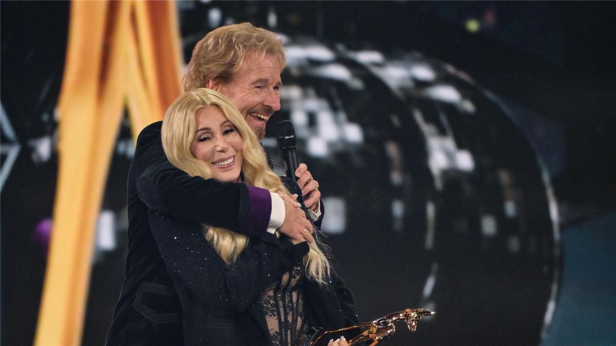 Glamour, Superstars und ein irrlichternder Thomas Gottschalk Mit seinem Auftritt sorgte Gottschalk für Irritationen.