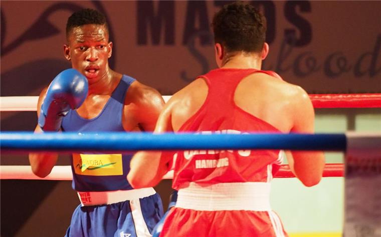 Mitte November gewannen die neu formierten Fischtown Fighters (hier Kevin Boakye )ihr Zweitliga-Debüt gegen die Hamburg Giants.