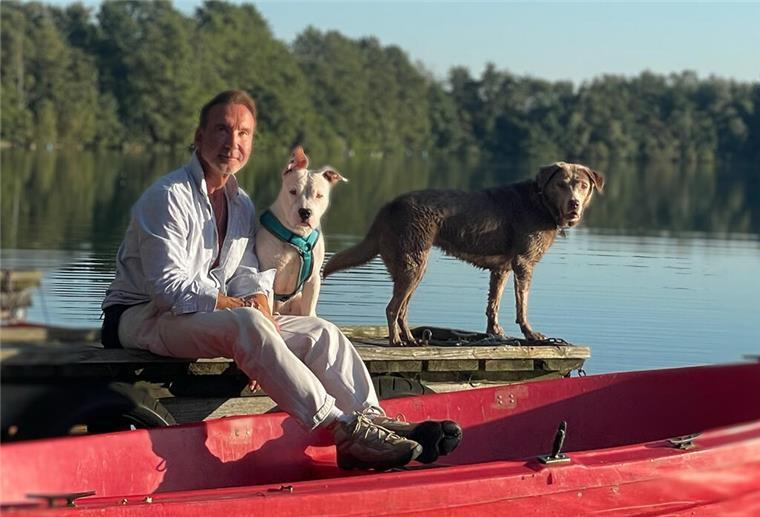 Jochen Bendel und seine Hunde