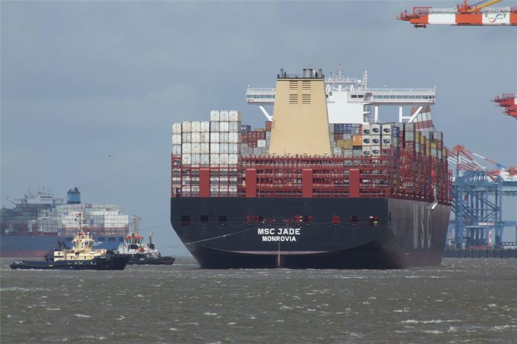 „MSC Jade“, Pegasus-Klasse, MSC, 399 Meter Länge, 59 m Breite, 19 437 TEU
