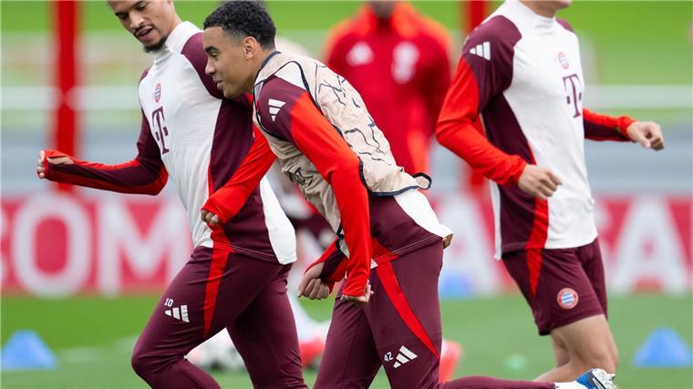 FC Bayern ohne Musiala - Zwei Neue in Startelf Musiala sitzt zunächst beim FC Bayern auf der Bank.