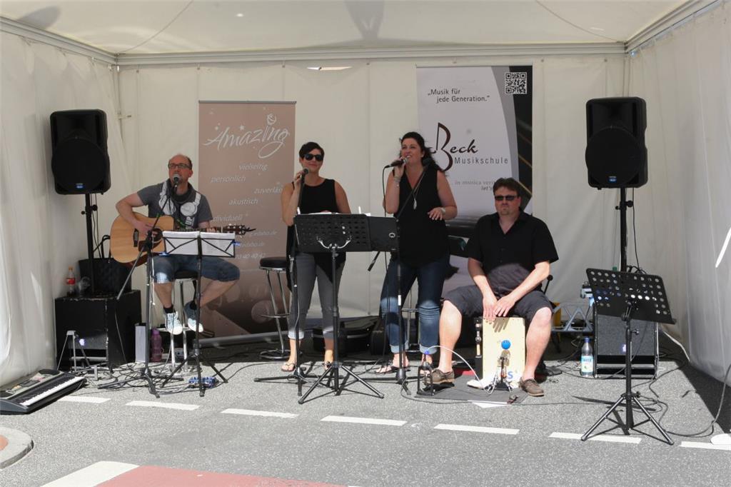 Musik gehört zum Programm beim Blütenfest.