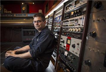 Musikproduzent Steve Albini in seinem Studio in Chicago im Jahr 2014. Die US-amerikanische Indierock-Ikone ist im Alter von 61 Jahren gestorben.