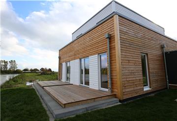 Musterhaus im Nordsee-Ressort an den Pütten in Tossens von der Firma Helma Immobilien.