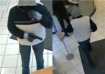 Nach dem Banküberfall in Bremen fahndet die Polizei nun mit diesen Fotos.
