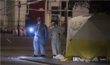 Nach dem Messerangriff in London waren die Ermittler mit der Spurensuche beschäftigt. 