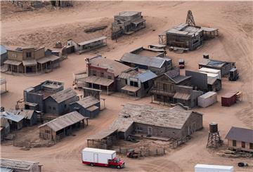 Diese Luftaufnahme zeigt die Bonanza Creek Ranch. 